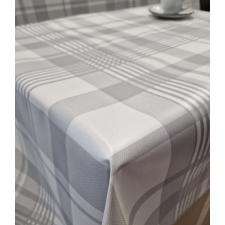 Viaszosvászon asztalterítő, szürke kockás (B41/07), 140cm széles lakástextília