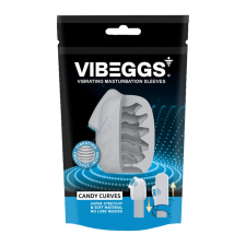 VIBEGGS - Candy Curves - Vibrating Masturbation Sleeve - White maszturbátor