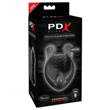 Vibrating Silicone Stimulator Black maszturbátor