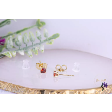  Vica goldfilled 0,4 mm piros szegfű fülbevaló-14K fülbevaló