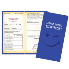 Vicces bizonyítvány, Legjobb kolléga ajándéktárgy
