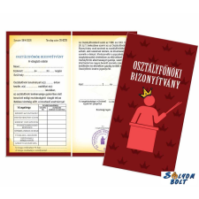  Vicces bizonyítvány, Osztályfőnöki ajándéktárgy