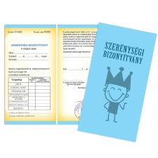  Vicces bizonyítvány, Szerénységi bizonyítvány ajándéktárgy