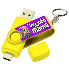  Vicces Egyedi Pendrive - 16 GB - sárga - A Legjobb Mama - Ajándék Nagymamának pendrive
