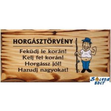  Vicces fatábla, Horgásztörvény ajándéktárgy