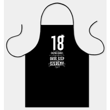  Vicces fekete kötény, 18.....évembe került lakástextília