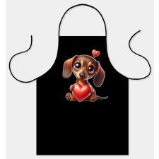  Vicces fekete kötény, Tacskó lakástextília