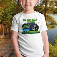  Vicces horgász gyerek póló - Ma sem kell otthon hazudnom