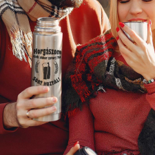  Vicces horgász termosz - Horgászom csak akkor zavarj termosz