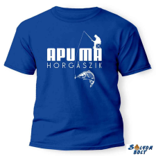  Vicces póló több színben, Apu ma horgászik ajándéktárgy