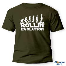 Vicces póló több színben, Rollin evolution ajándéktárgy