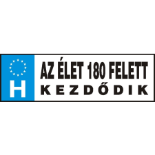  Vicces rendszámtábla, Az élet 180 felett kezdődik vicces ajándék