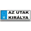  Vicces rendszámtábla, Az utak királya