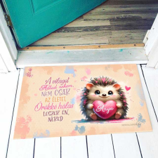  Vicces színes lábtörlő, anyák napja, Sünike lakástextília