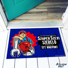 Vicces színes lábtörlő, Szuper szexi szerelő lakástextília