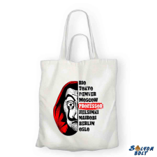  Vicces vászontáska, Nagy pénzrablás ajándéktárgy