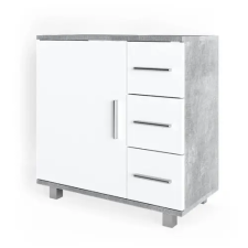 Vicco Ilias mosdószekrény, 60 cm, fehér / beton fürdőszoba bútor