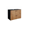  Vicco Irma mosdószekrény, 80 cm, antracit / tölgy