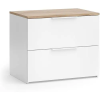  Vicco Wido 2 fiókos komód 60×50×40 cm – Fehér / Sonoma