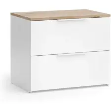  Vicco Wido 2 fiókos komód 60×50×40 cm – Fehér / Sonoma bútor