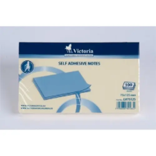 VICTORIA 75x125 mm 100 lapos sárga öntapadó jegyzettömb jegyzettömb