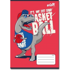 VICTORIA Állatos Dino Piros kockás füzet (A5/27-32) füzet