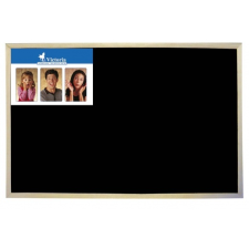 VICTORIA Fakeretes fekete krétás tábla 60 x 90 cm mágnestábla