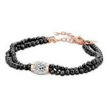  Victoria Fehér köves fekete gyöngyös karkötő karkötő