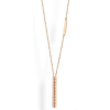 VICTORIA Fehér köves rose gold színű nyaklánc