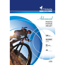 VICTORIA Fotópapír &quot;Advanced&quot; tintasugaras A4 240g 50db fényes (LVIG05) fotópapír