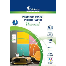 VICTORIA Fotópapír &quot;Universal&quot; tintasugaras A4 90g 20db matt (LVIM01) fotópapír