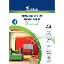 VICTORIA Fotópapír "Universal" tintasugaras A4 120g 50db matt (LVIM03) (LVIM03) fotópapír