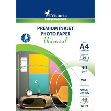 VICTORIA Fotópapír "Universal" tintasugaras A4 90g 20db matt (LVIM01) (LVIM01) fotópapír