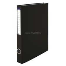 VICTORIA Gyűrűs könyv, 4 gyűrű, 35 mm, A4, PP/karton, fekete (CW_37059) gyűrűskönyv
