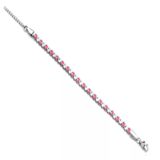 VICTORIA karkötő ezüst-rózsaszín színű, rozsdamentes acél, 21 cm karkötő