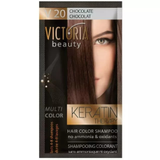  VICTORIA Keratin Therapy Hajszínező Sampon 40ml - Csokoládébarna hajfesték, színező
