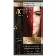 VICTORIA Keratin Therapy Hajszínező Sampon 40ml - Intenzív Vörös hajfesték, színező