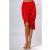 Victoria Moda Csavart aljú mini szoknya - Piros - S/M