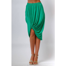 Victoria Moda Csavart aljú mini szoknya - Zöld - S/M