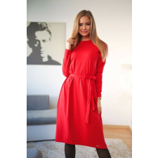 Victoria Moda Midi ruha - Piros - S/M/L női ruha