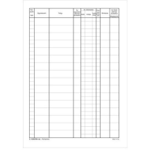 VICTORIA Nyomtatvány előadói munkanapló (20 db) nyomtatvány