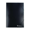VICTORIA OFFICE Gumis mappa, karton, A4, VICTORIA OFFICE, fekete