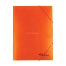 VICTORIA OFFICE Gumis mappa, karton, A4, VICTORIA OFFICE, narancs mappa