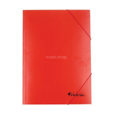 VICTORIA OFFICE Gumis mappa, karton, A4, VICTORIA OFFICE, piros mappa
