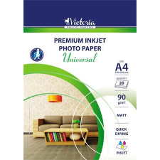 VICTORIA PAPER Fotópapír, tintasugaras, A4, 90 g, matt, VICTORIA PAPER &quot;Universal&quot; fotópapír