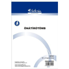 VICTORIA PAPER Önátírótömb, A5, 50x3 lap, VICTORIA PAPER jegyzettömb