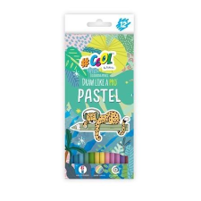 VICTORIA Pastel kerek színes ceruza készlet, 12 pasztell szín (TVC007) (TVC007) színes ceruza