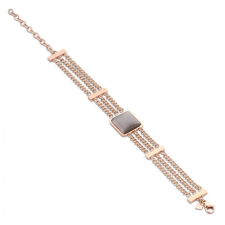 Victoria Rose gold színű barna köves karkötő karkötő
