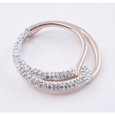 Victoria Rose gold színű fehér köves medál medál