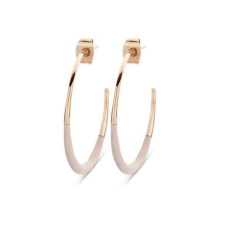 VICTORIA Rose gold színű fehér mintás fülbevaló fülbevaló